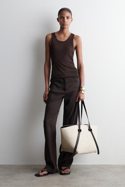 COS ピンチ トートバッグ - リネン