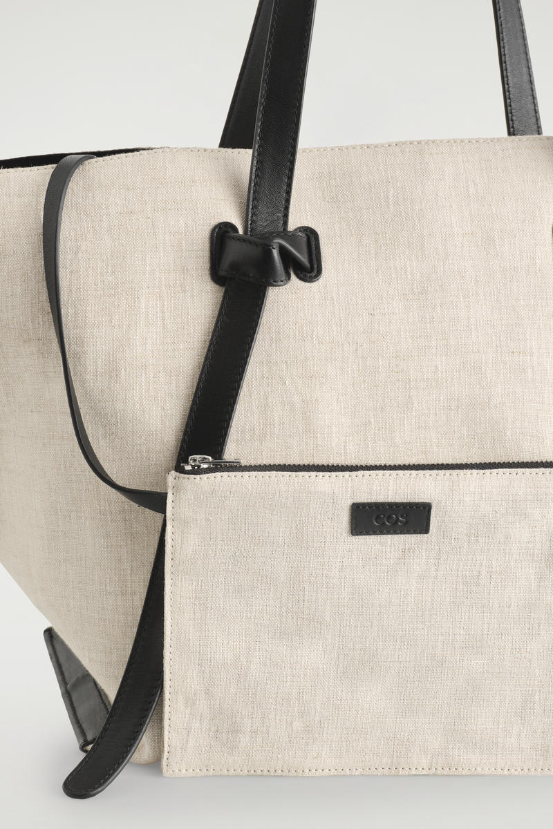 COS ピンチ トートバッグ - リネン