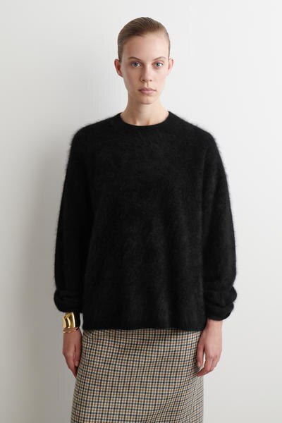 BRUSHED-CASHMERE CREW-NECK JUMPER ブラッシュドカシミヤ クルー