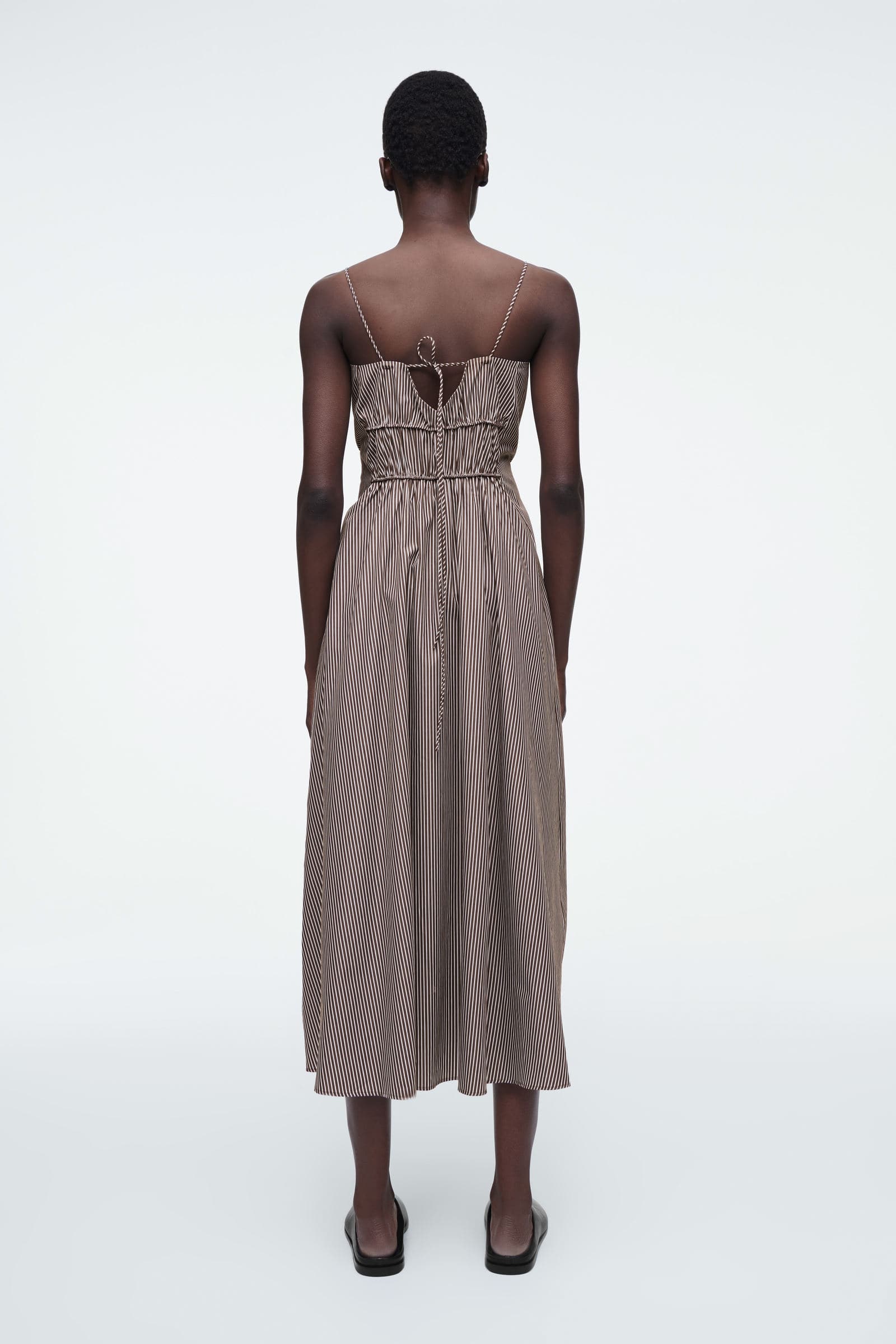 未使用シェリエ　ストライプコットンドレス sheller シェリエ ストライプ コットン ドレス｜Yahoo!フリマ