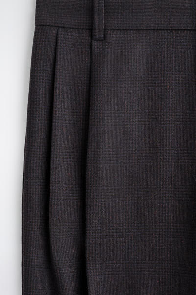 COS プリーツ入り ウールストレートレッグパンツ