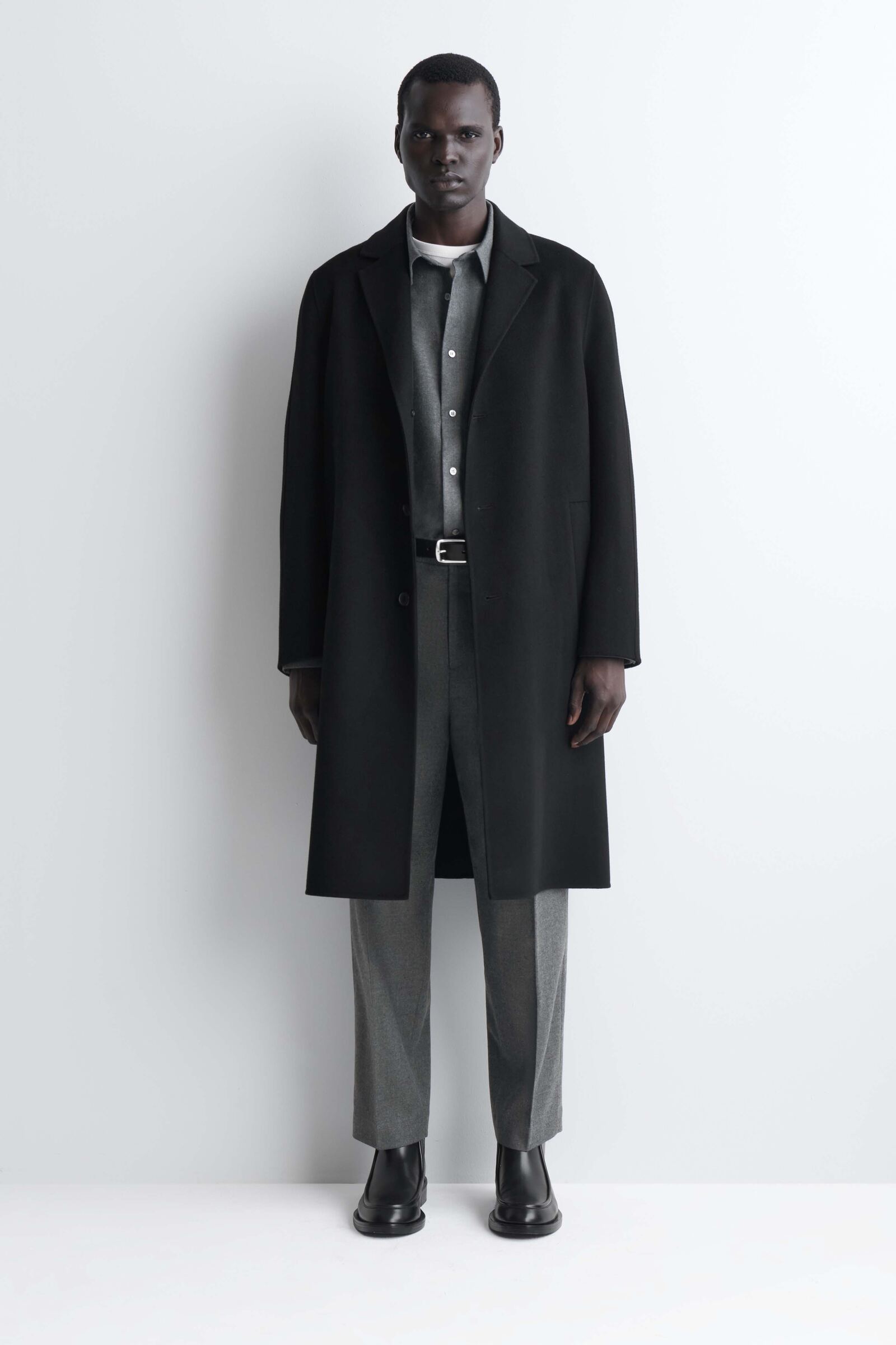 PLEATED WOOL STRAIGHT-LEG TROUSERS プリーツ ウール ストレート