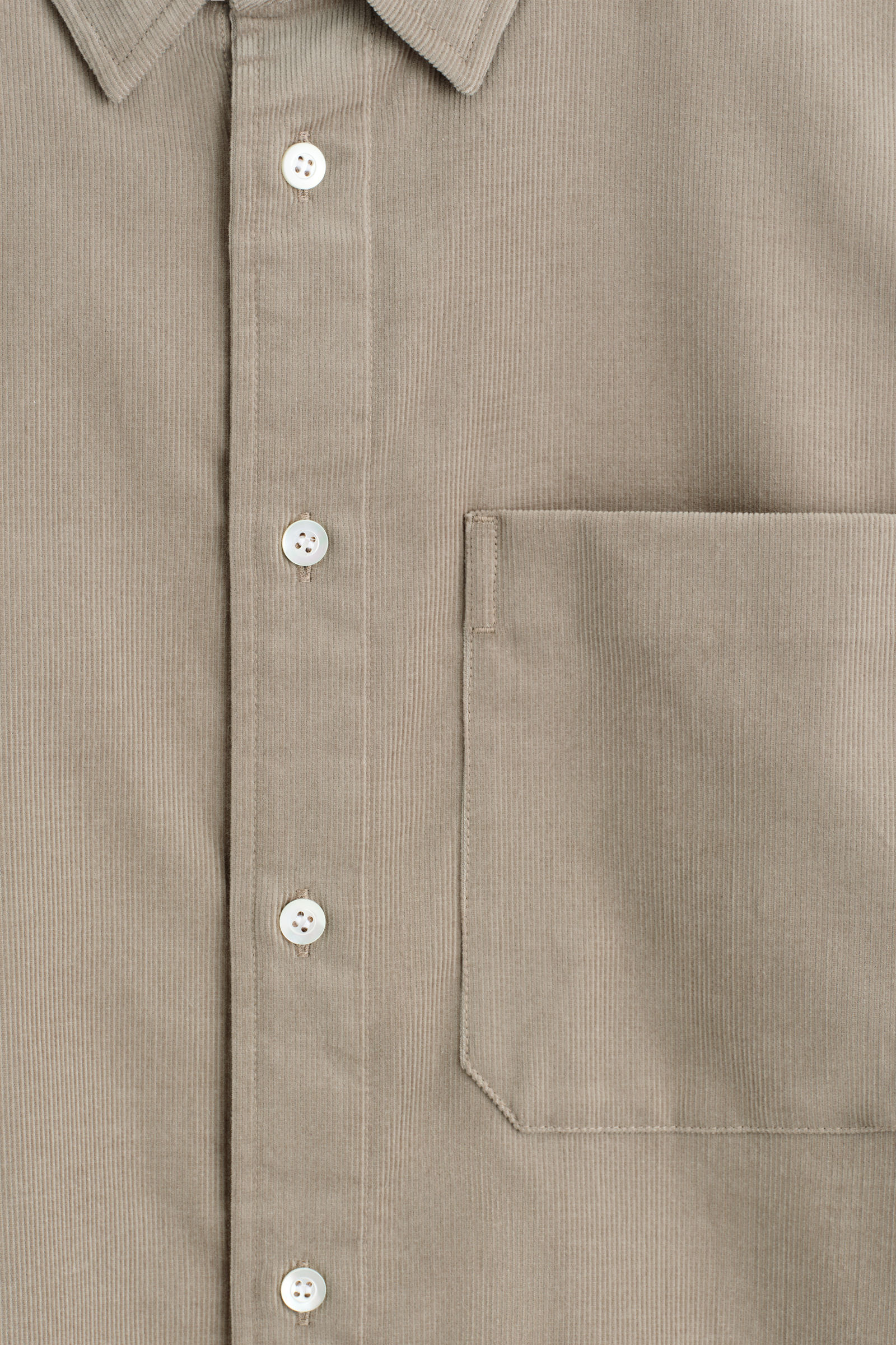 RELAXED CORDUROY SHIRT リラックスコーデュロイシャツ ベージュ｜COS 