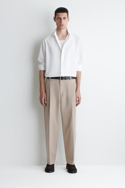 COS リラックスピマコットンポプリンシャツ