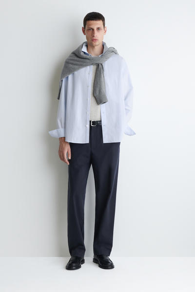 COS リラックスピマコットンポプリンシャツ