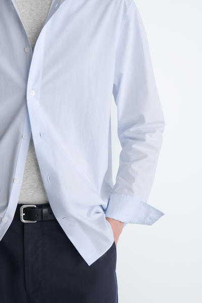 COS リラックスピマコットンポプリンシャツ