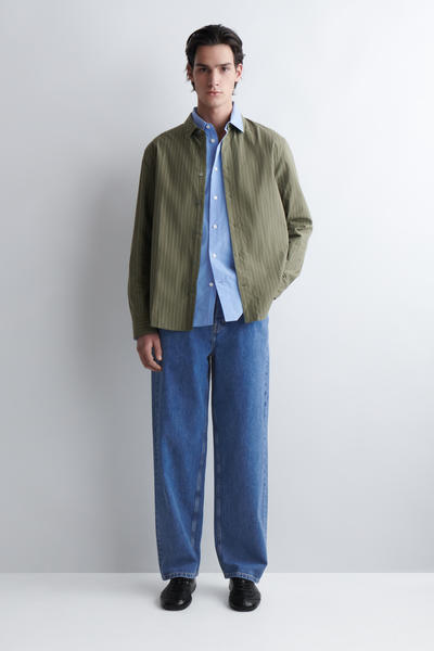 COS リラックスピマコットンポプリンシャツ