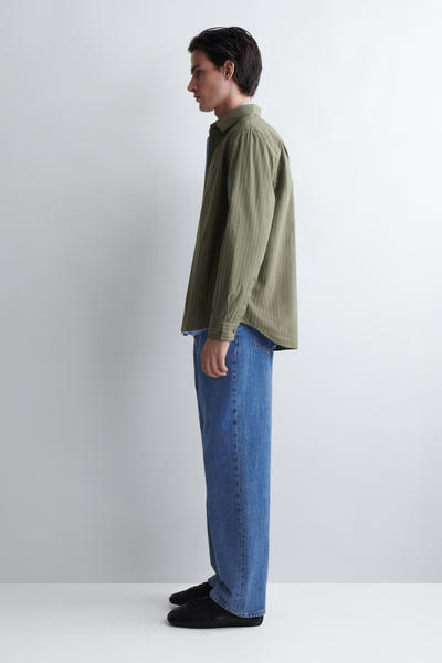 COS リラックスピマコットンポプリンシャツ