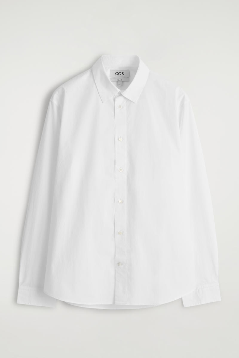 COS リラックスピマコットンポプリンシャツ