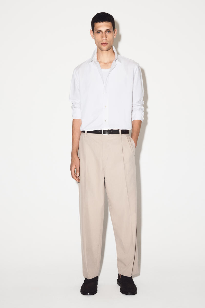 COS リラックスピマコットンポプリンシャツ