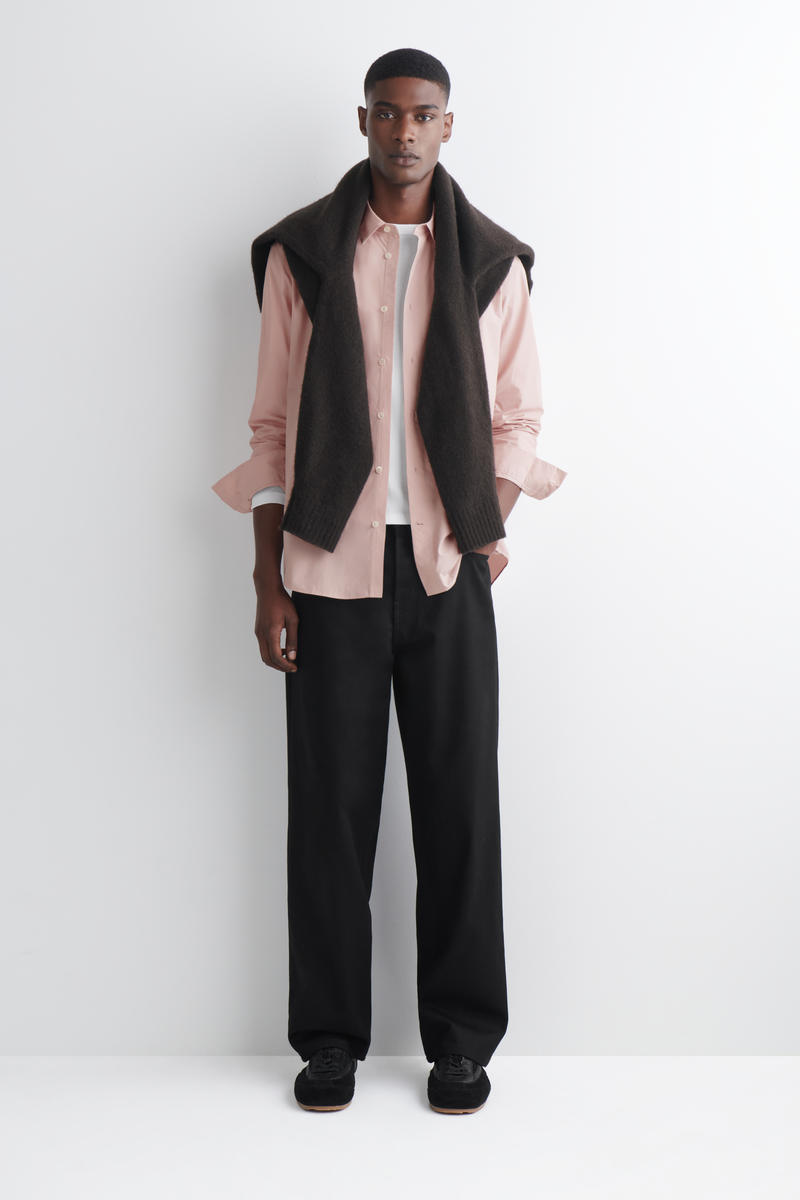 COS リラックスピマコットンポプリンシャツ