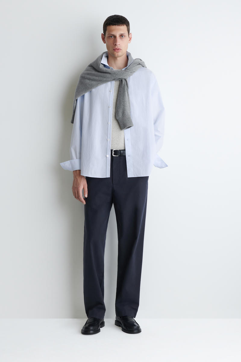 COS リラックスピマコットンポプリンシャツ