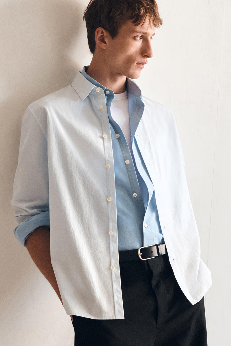 COS リラックス ピマコットン ポプリンシャツ