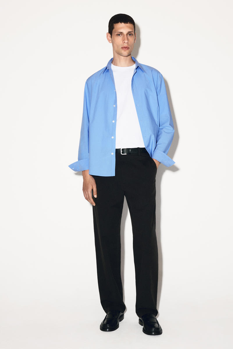 COS リラックスピマコットンポプリンシャツ