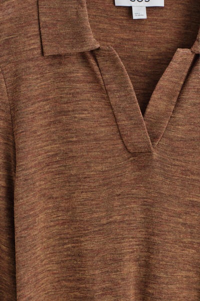 COS メリノウールポロシャツ