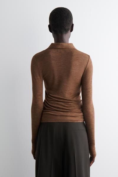 COS メリノウールポロシャツ