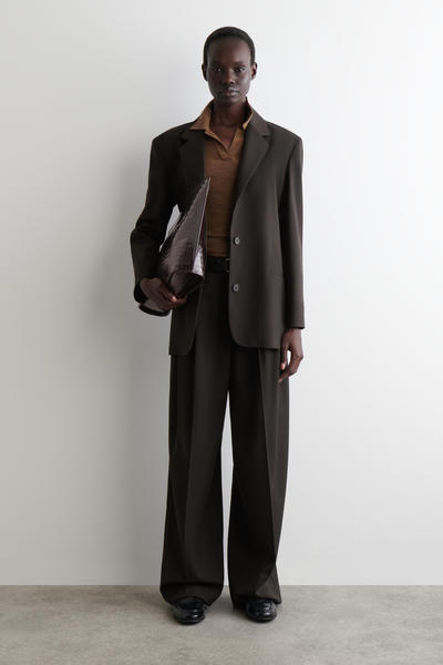 COS メリノウールポロシャツ