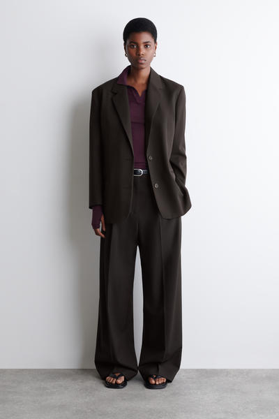 COS メリノウールポロシャツ