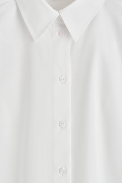 COS ラウンドピマコットンシャツ