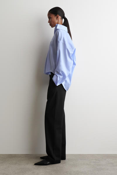 COS オープンカラーコットンシャツ