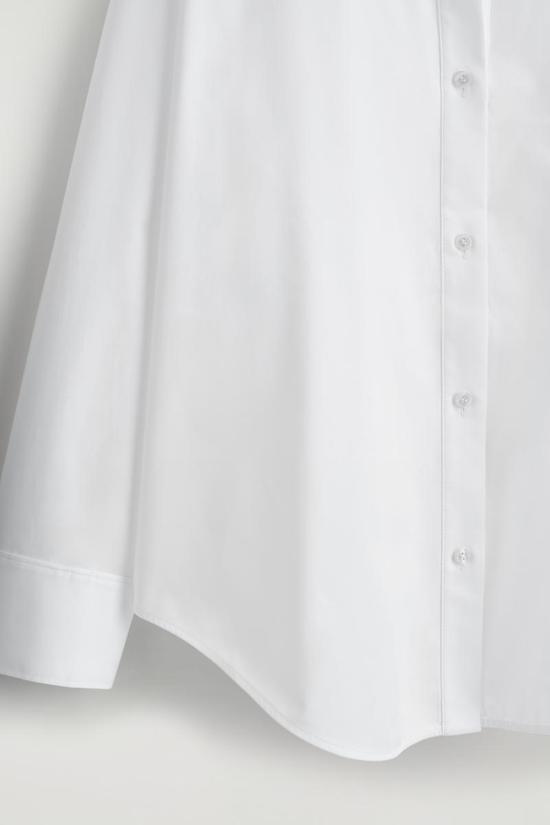 COS オープンカラーコットンシャツ