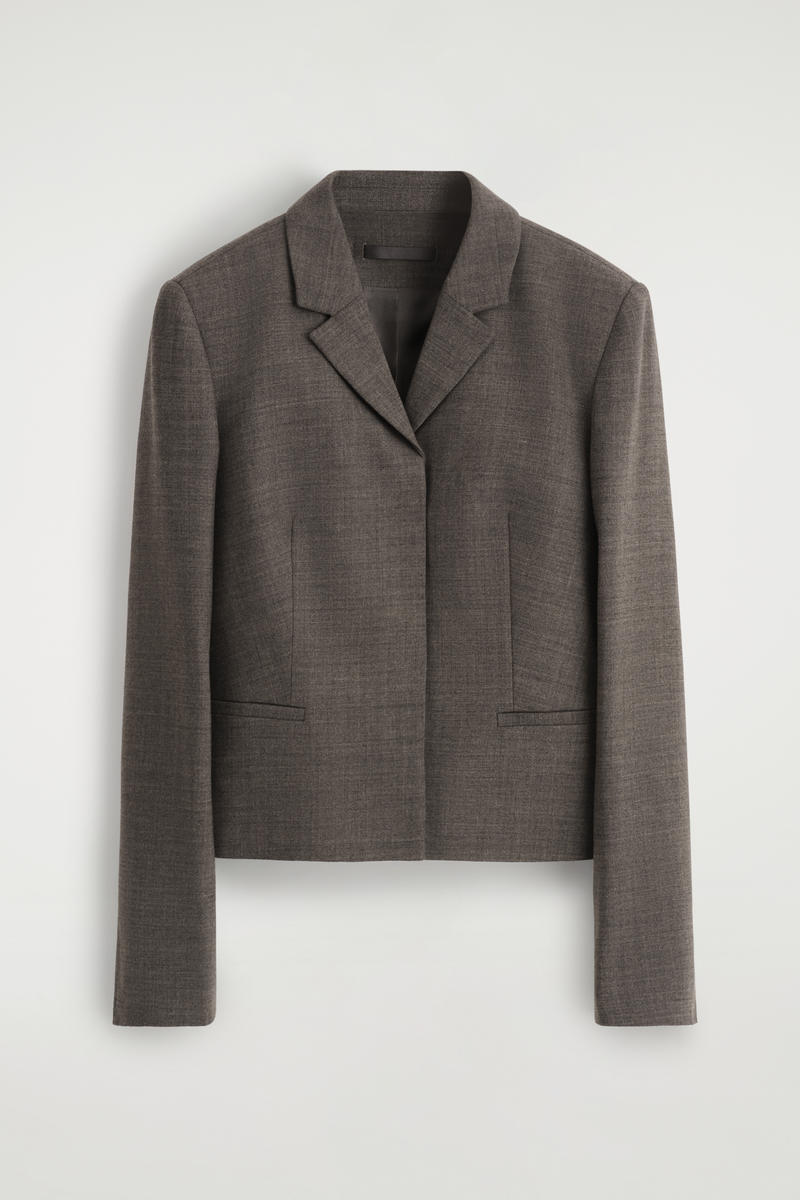 COS スリムウエストウールブレザー