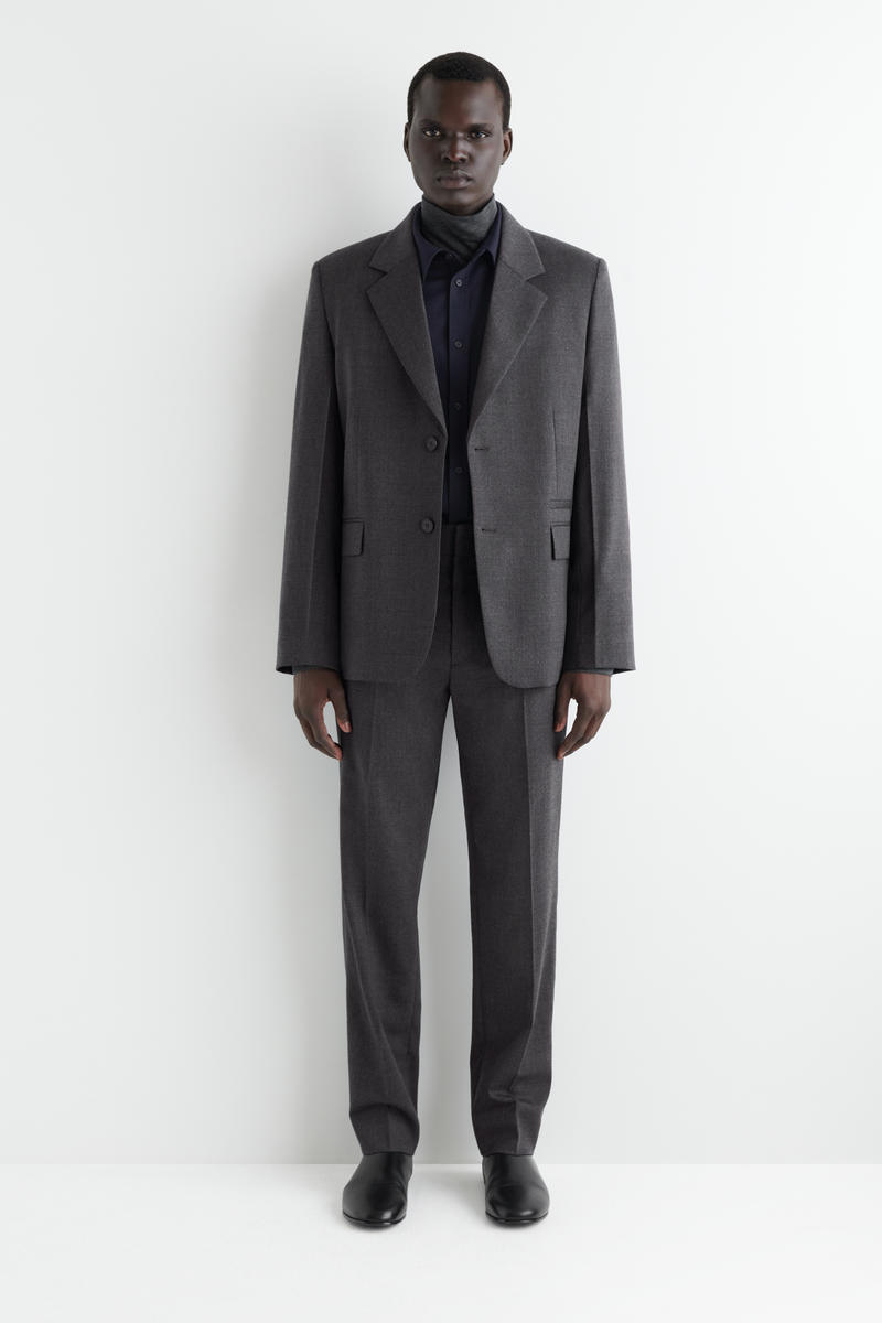 SINGLE-BREASTED WOOL BLAZER シングルブレストウールブレザー