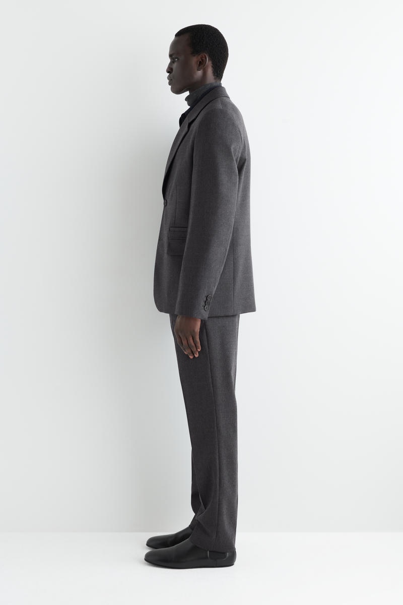 SINGLE-BREASTED WOOL BLAZER シングルブレストウールブレザー