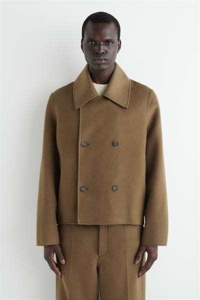 COS ダブルフェイスウールピーコート