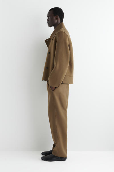 COS ダブルフェイスウールピーコート