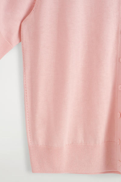 COS メリノウール混ポロカーディガン