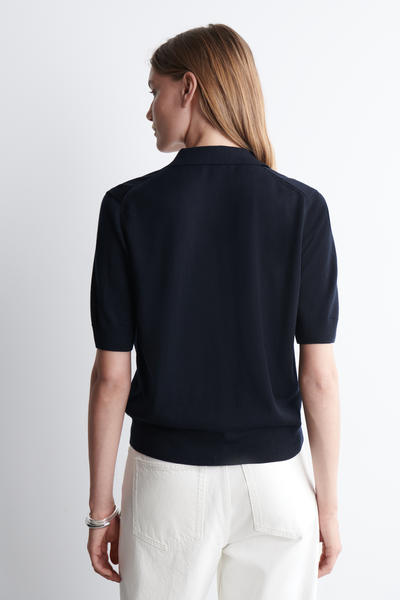 【新品未使用】COS メリノウール混ポロカーディガン MERINO WOOL-BLEND POLO CARDIGAN メリノウール混ポロカーディガン