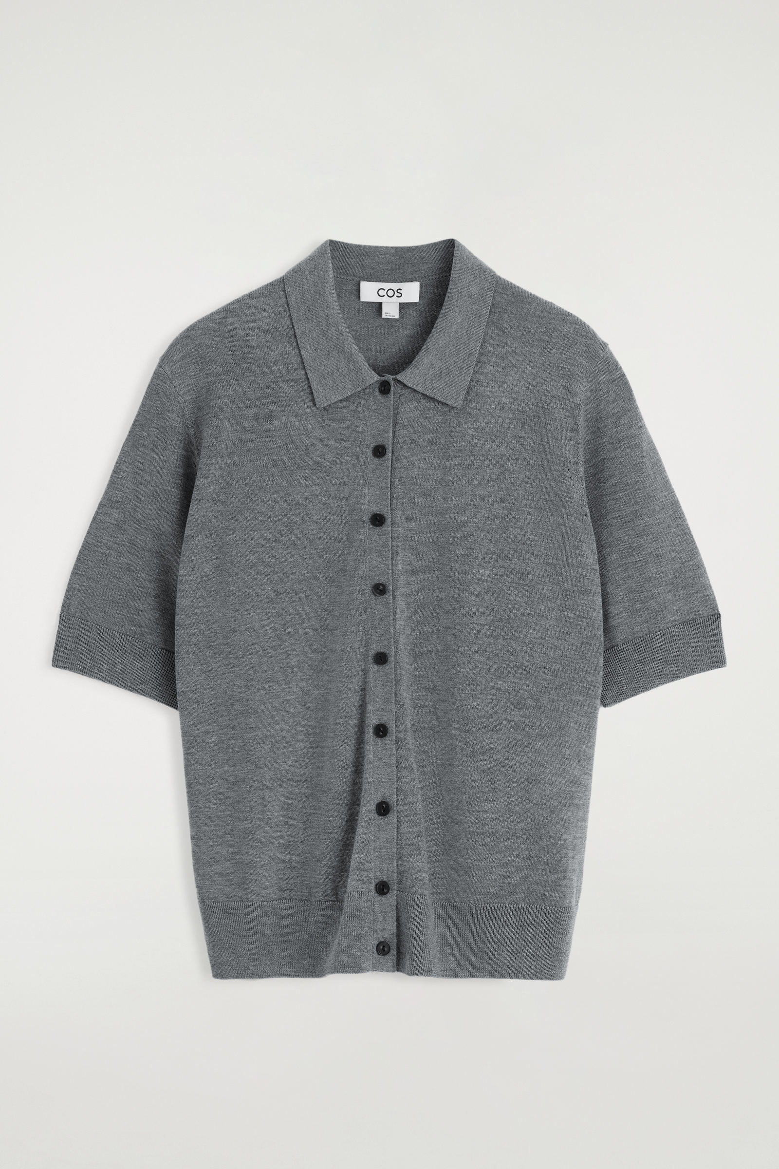 MERINO WOOL-BLEND POLO CARDIGAN メリノウール混ポロカーディガン