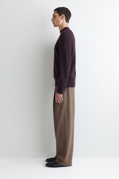 COS リブ編みウールハイネックセーター