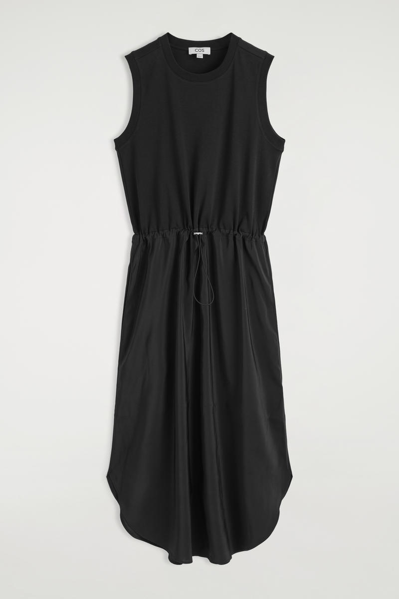 COS コントラストパネルワンピース