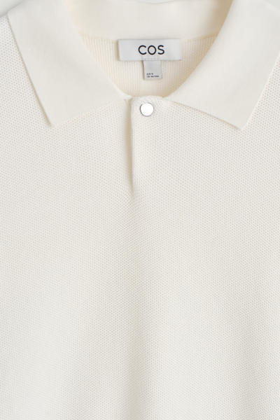 COS ハニカムニットポロシャツ