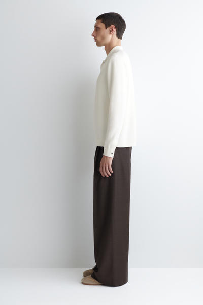 COS ハニカムニットポロシャツ