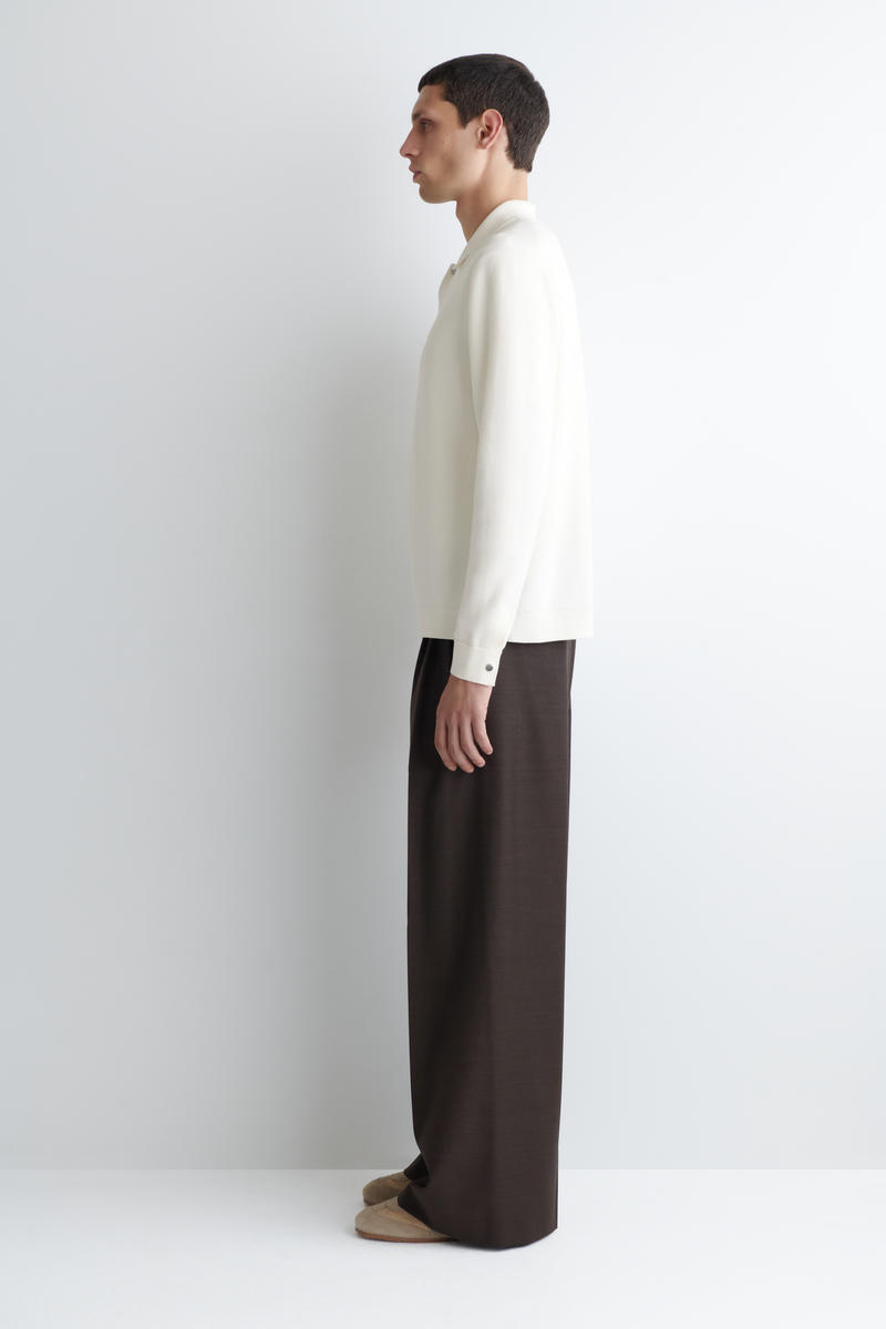 COS ハニカムニットポロシャツ