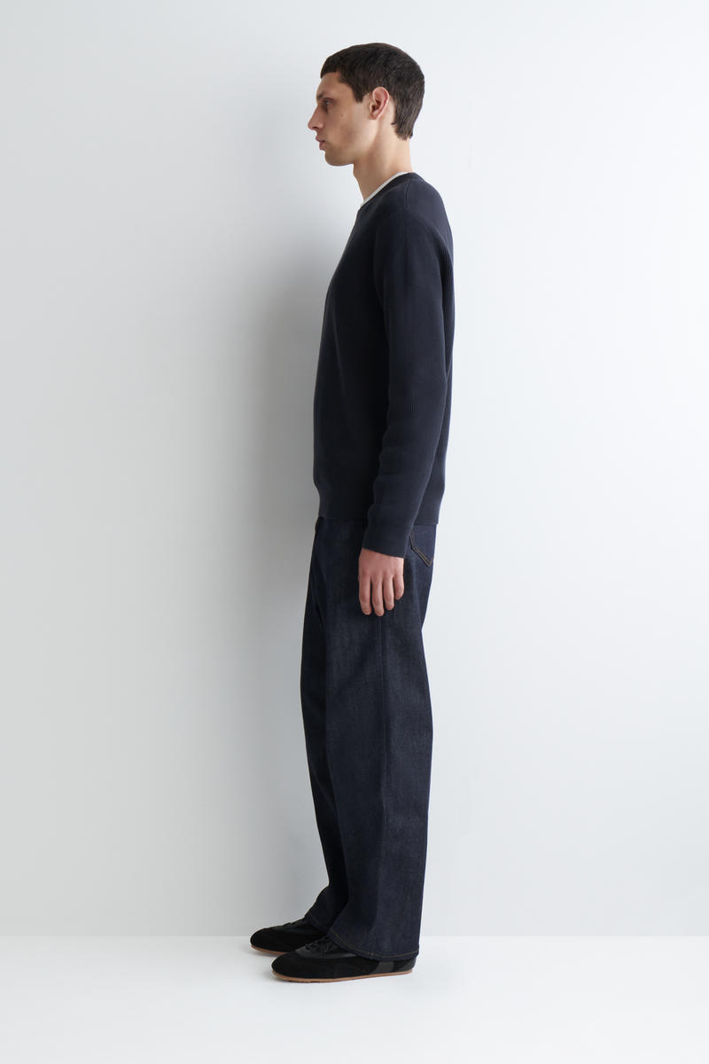 COS コットンクルーネックセーター