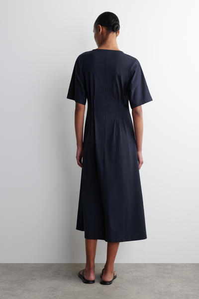 COS ピンタックコットンミニドレス