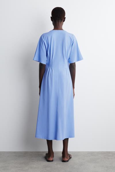 COS ピンタックコットンミニドレス