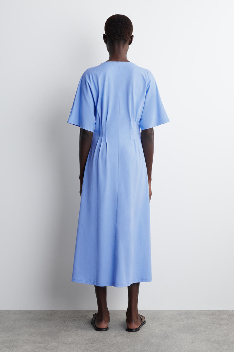 COS ピンタックコットンミニドレス