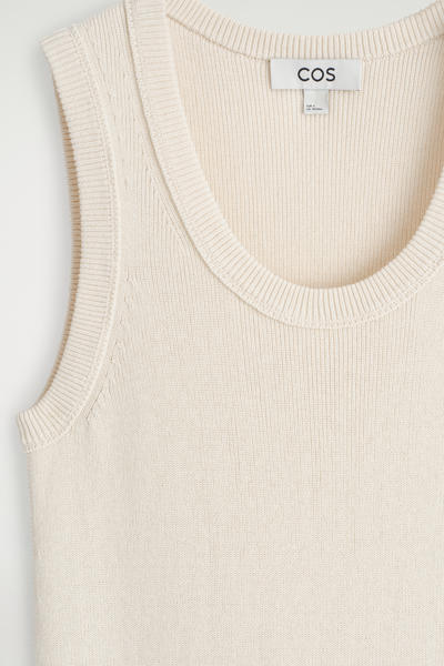 COS コットンシルクタンクドレス