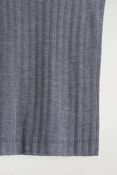 COS リブニットシルクタンクトップ