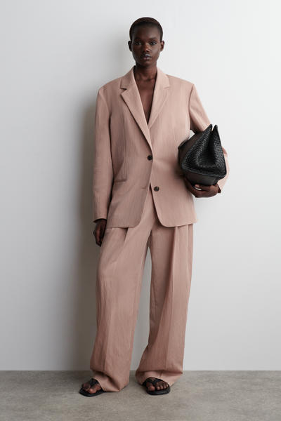 COS リラックスフルイドワイドレッグパンツ