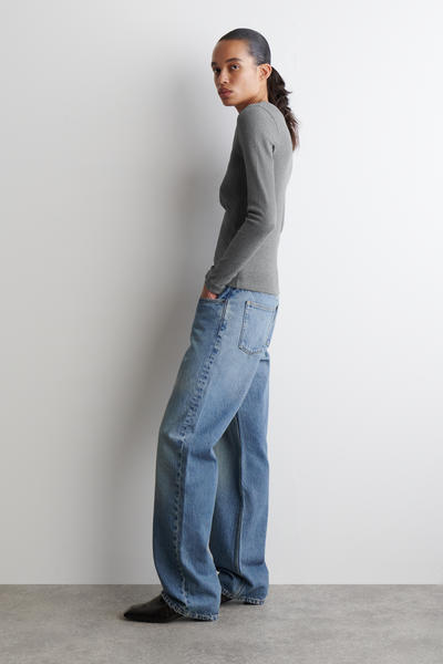 COS ロングスリーブヘンリートップ