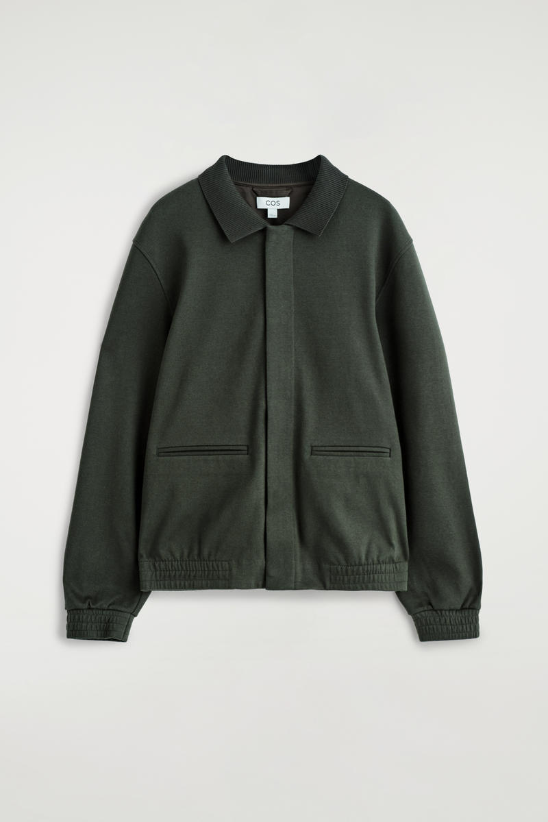 JERSEY HARRINGTON JACKET ジャージーハリントンジャケット ダーク