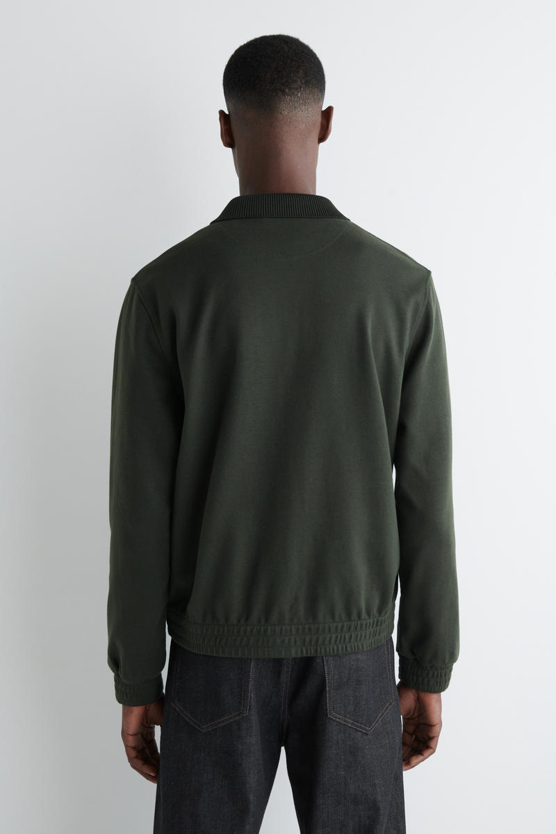 JERSEY HARRINGTON JACKET ジャージーハリントンジャケット ダーク