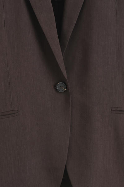 COS シングルブレストリネンブレザー