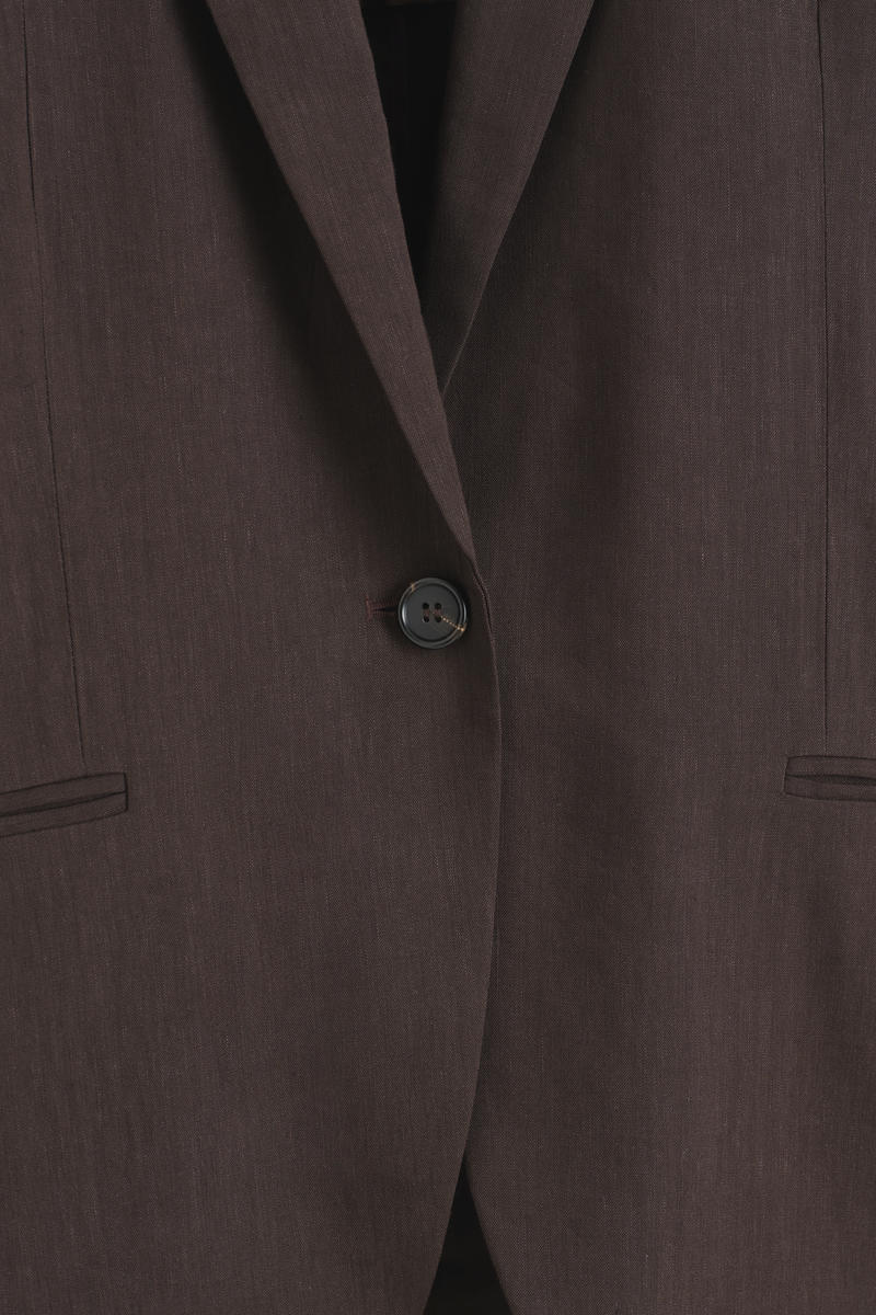 COS シングルブレストリネンブレザー